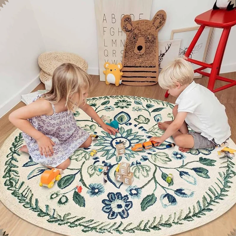 Round Living Room Carpet Green Insect Floral Carpets Home Decoration Rug for Bedroom Bedside Floor Mat Christmas Gifts 거실 카펫
Round Living Room Carpet Green Insect Floral Carpets Home Decoration Rug for Bedroom Bedside Floor Mat Christmas Gifts 거실 카펫