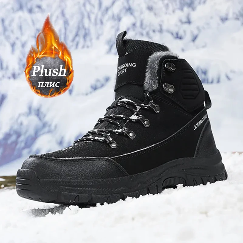 Men Boots Fashion Faux Fur Plush Watarproof Ankle Boots Winter Male Warm Shoes Plus Size Non-Slip Man Shoes Botas Big Size 39-48
Men Boots Fashion Faux Fur Plush Watarproof Ankle Boots Winter Male Warm Shoes Plus Size Non-Slip Man Shoes Botas Big Size 39-48