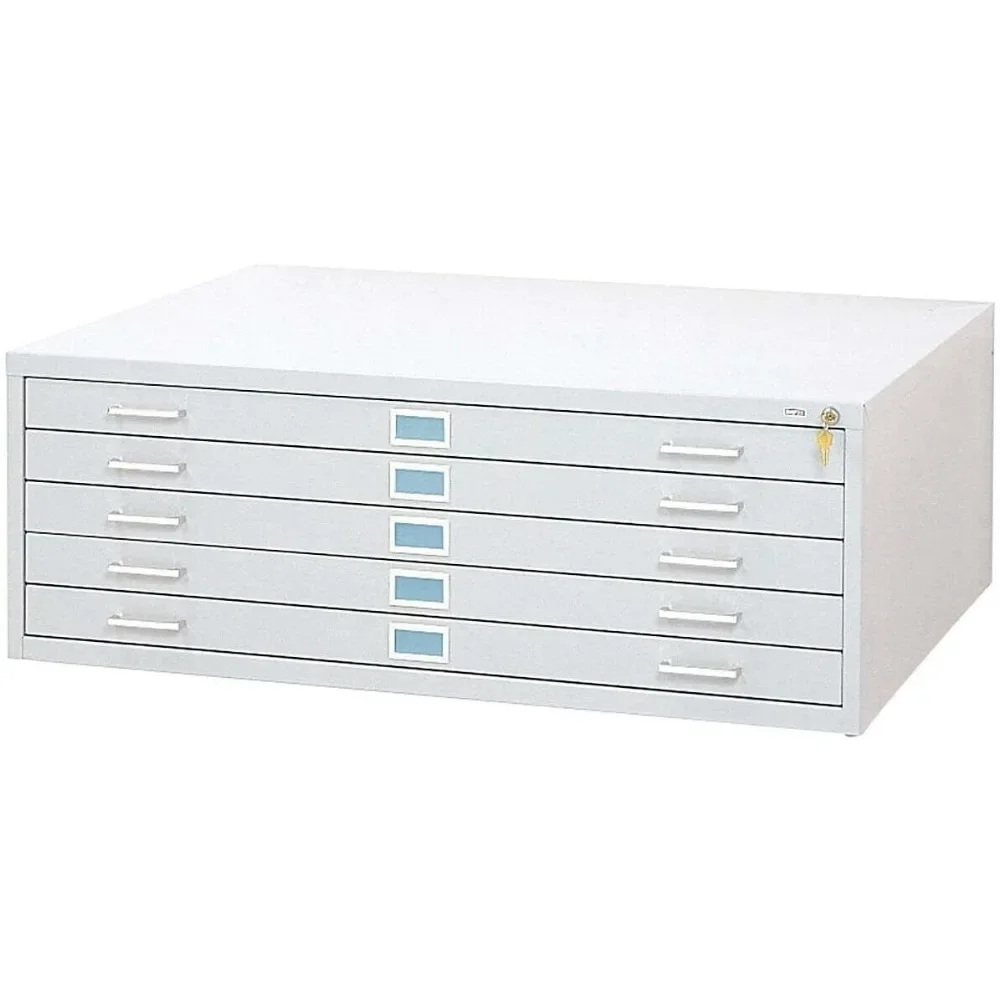 Modest home office cabinet, five drawers for 36 X 48 files, optional lock kit and ball bearing roller, steel filing cabinet
Modest home office cabinet, five drawers for 36 X 48 files, optional lock kit and ball bearing roller, steel filing cabinet