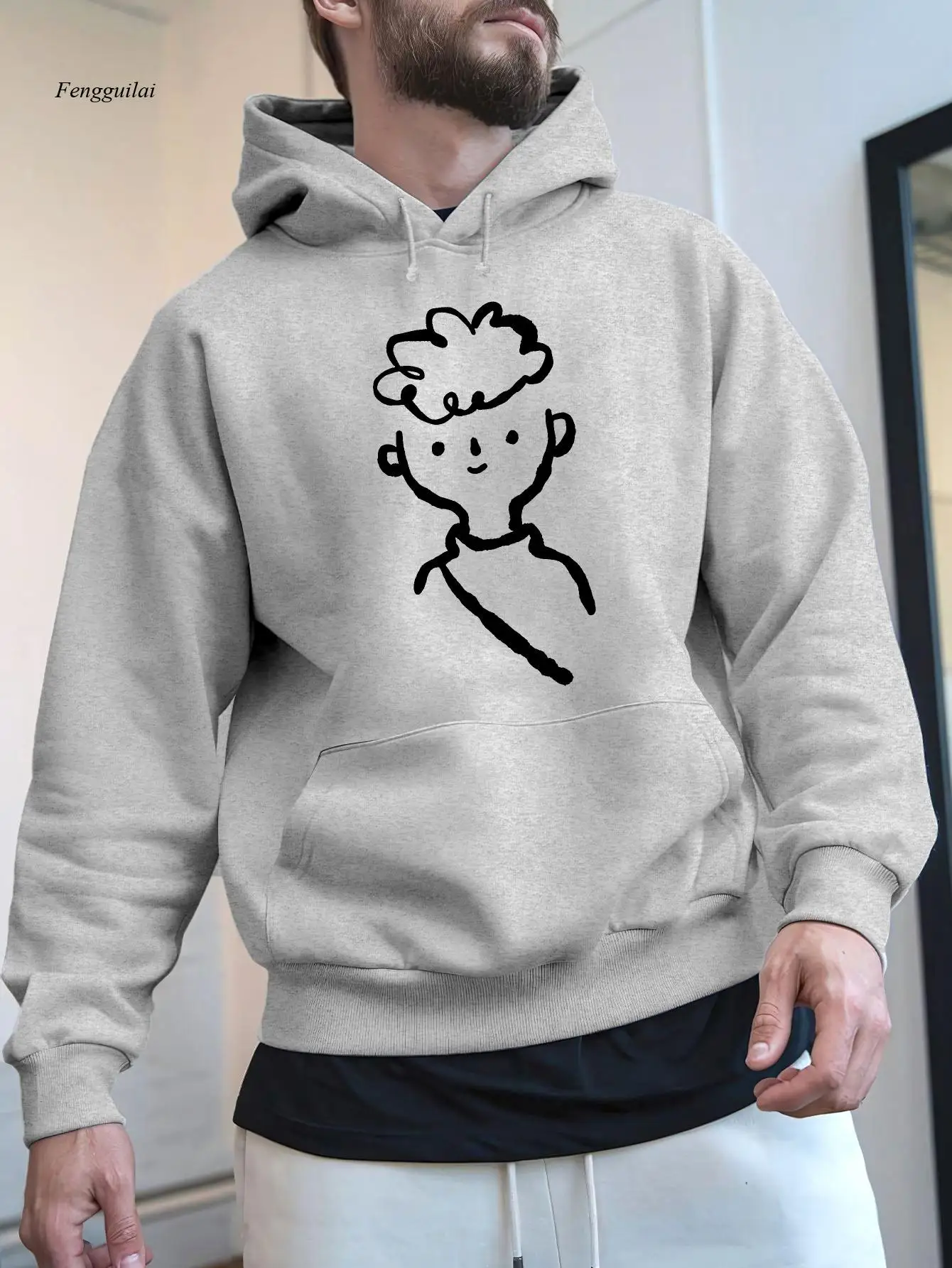 Повседневная толстовка с принтом мультяшных персонажей — мягкая, удобная и стильная зимняя толстовка желтого цвета с черным капюшоном
Повседневная толстовка с принтом мультяшных персонажей — мягкая, удобная и стильная зимняя толстовка желтого цвета с черным капюшоном