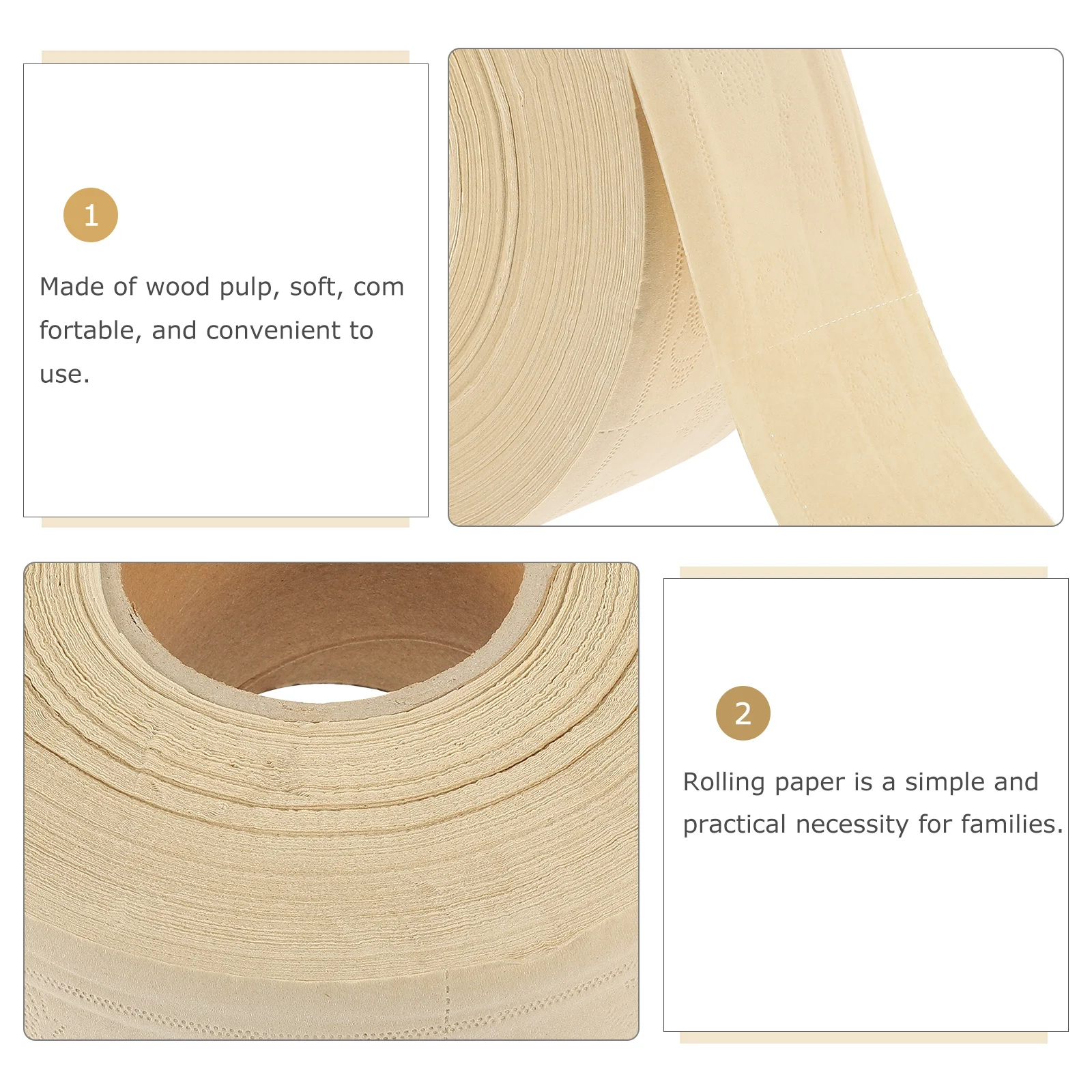 Large Roll Paper Toilet Paper Soft Wood Pulp Household Use Office Home Workshop Essential Roll for Family Bath Tissue Comfort 
Large Roll Paper Toilet Paper Soft Wood Pulp Household Use Office Home Workshop Essential Roll for Family Bath Tissue Comfort