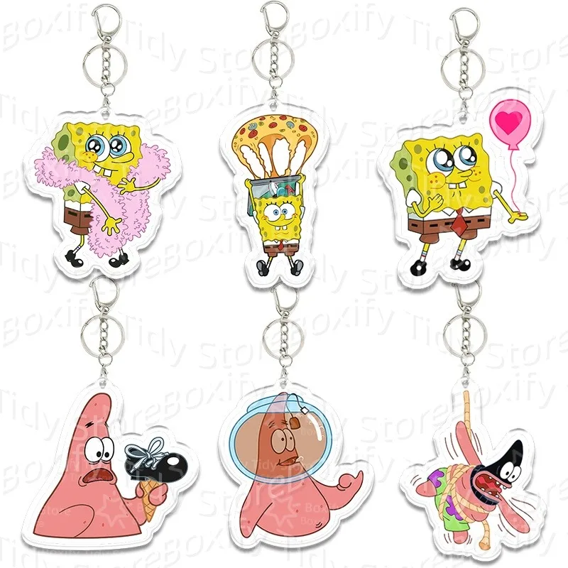 Брелок-подвеска из акрила в стиле Ins с Губкой Бобом и Патриком Старом, милый, кавайный, модный, для сумок, подарок для фанатов
Брелок-подвеска из акрила в стиле Ins с Губкой Бобом и Патриком Старом, милый, кавайный, модный, для сумок, подарок для фанатов