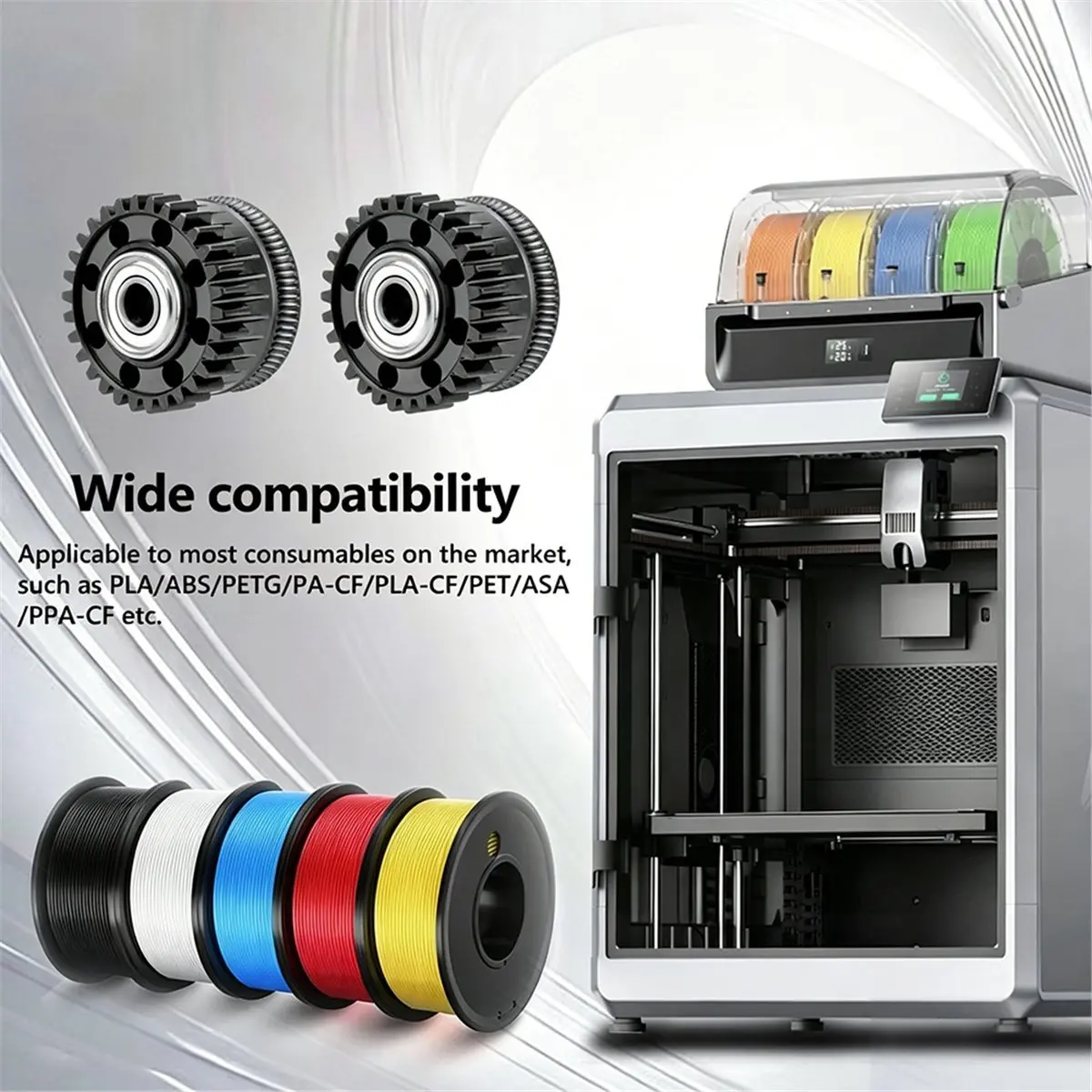 L70A 2pcs for Creality K2 Pro Extruder Gear All Metal Full K2 Pro Gears Kit for Creality K2 Accesoires 3d Printer Parts B
L70A 2pcs for Creality K2 Pro Extruder Gear All Metal Full K2 Pro Gears Kit for Creality K2 Accesoires 3d Printer Parts B