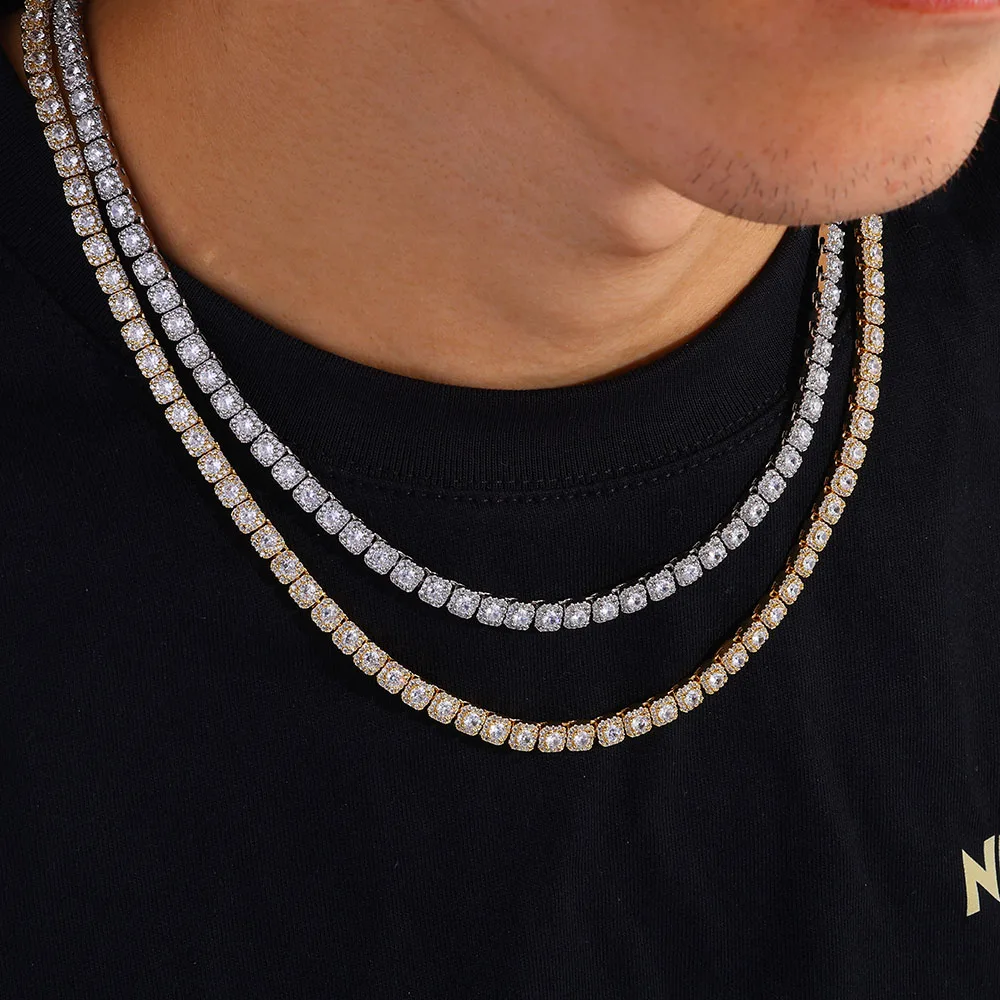 Hip Hop Women's Jewelry Iced Necklace Copper AAAAA Zircon 5mm Tennis Chain Gold/Silver Plated Flip Buckle Necklace
Hip Hop Women's Jewelry Iced Necklace Copper AAAAA Zircon 5mm Tennis Chain Gold/Silver Plated Flip Buckle Necklace