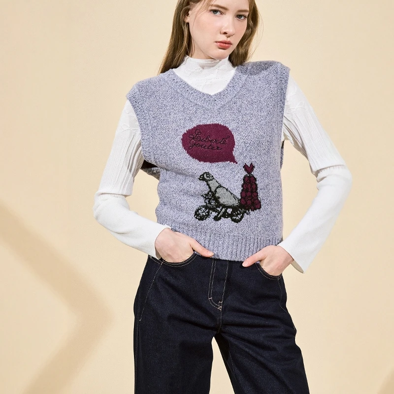 Faionable Korean Sle Vest Top Layered Clothing Bal Svel Outerwear V-Ne Wool Blend Cotton Blend Vest
Faionable Korean Sle Vest Top Layered Clothing Bal Svel Outerwear V-Ne Wool Blend Cotton Blend Vest