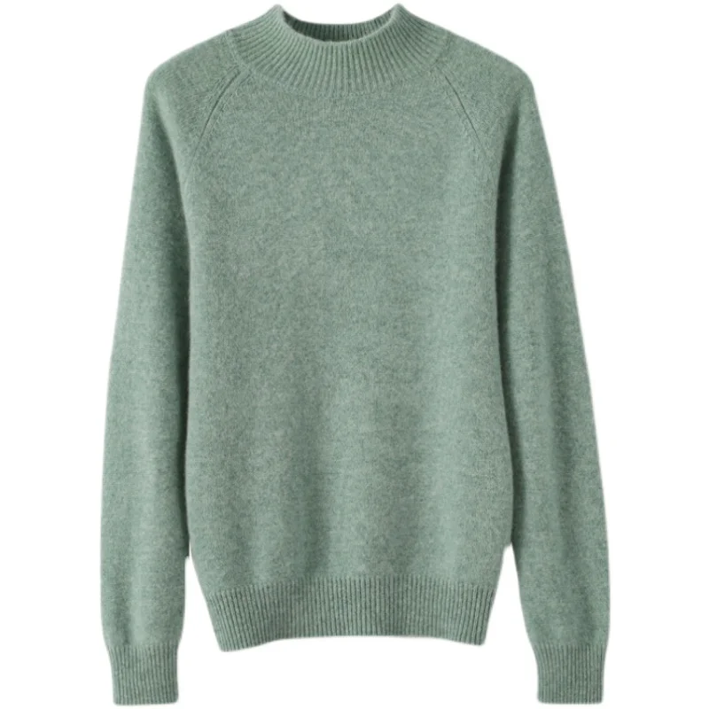 Осенне-зимний женский свободный кашемировый свитер с воротником-стойкой, длинным рукавом, утолщенный, в повседневном стиле, прямого кроя, мягкий, флисовый
Осенне-зимний женский свободный кашемировый свитер с воротником-стойкой, длинным рукавом, утолщенный, в повседневном стиле, прямого кроя, мягкий, флисовый