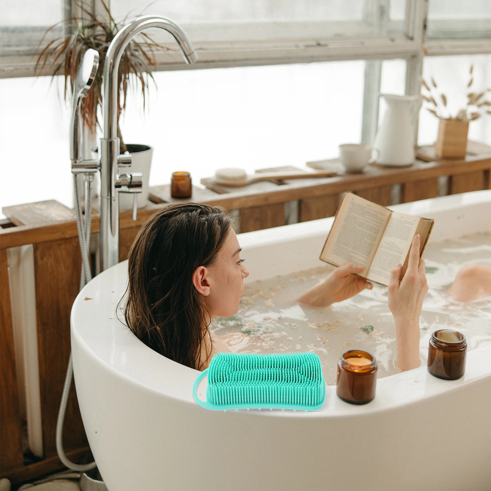 1pc Silicone Shower Hair Washing Brush Body Cleaning Scalp Massager Bath Tool For Home Pool Use Silicon Bath Brush
1pc Silicone Shower Hair Washing Brush Body Cleaning Scalp Massager Bath Tool For Home Pool Use Silicon Bath Brush