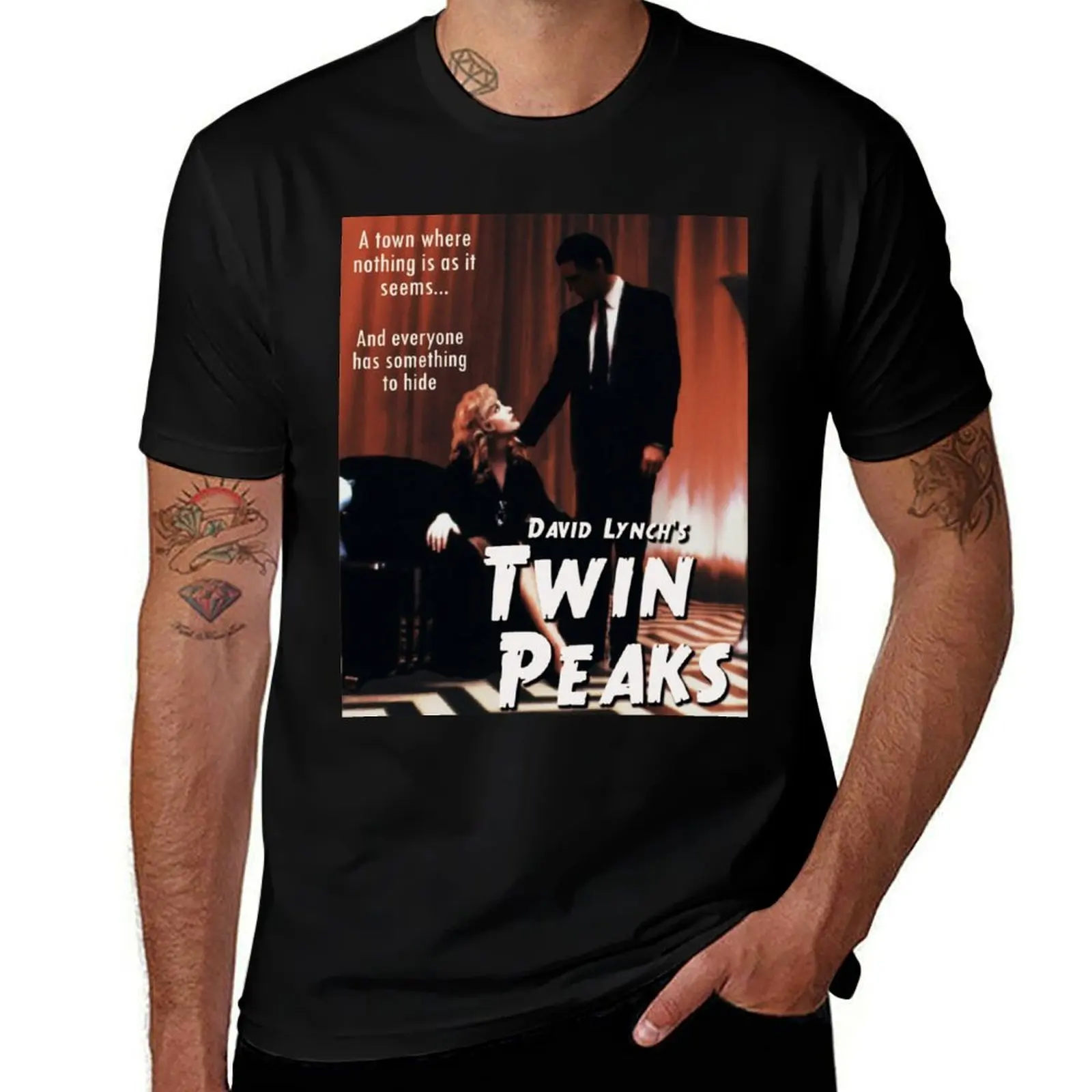 Twin Peaks Pulp Detective Novel Cover T-Shirt oversizeds topping cheap stuff plain t shirts men
Twin Peaks Pulp Detective Novel Cover T-Shirt oversizeds topping cheap stuff plain t shirts men