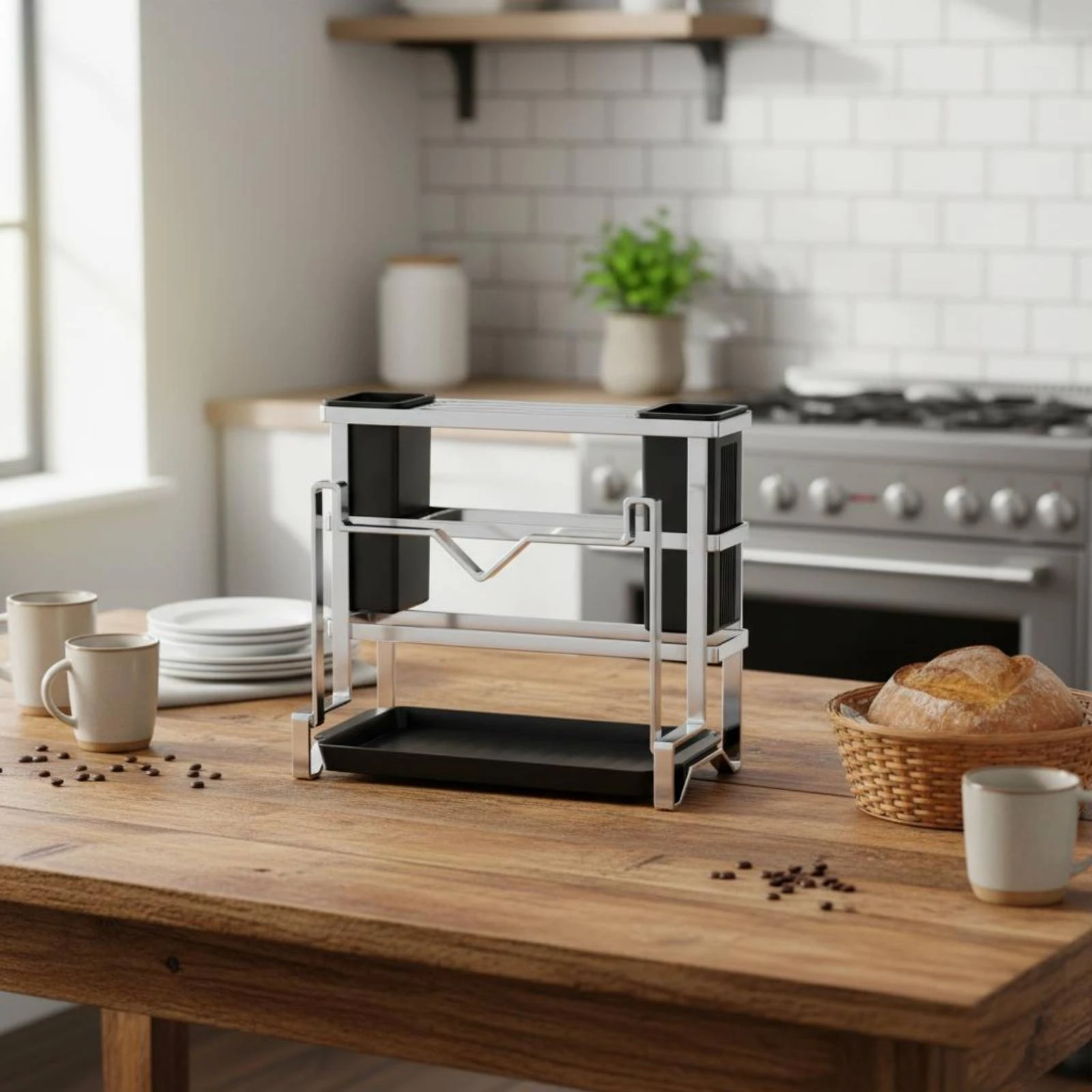 Blade and Board Organizer Allcomplete Integrated Unit Countertop Utensil Organizer Cutting Board Holder Multi-Slot Design Pot
Blade and Board Organizer Allcomplete Integrated Unit Countertop Utensil Organizer Cutting Board Holder Multi-Slot Design Pot