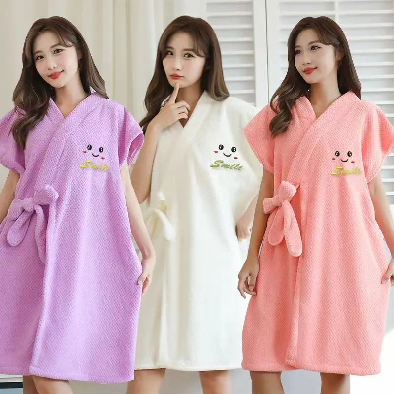 2025 Spring And Autumn Women Bath Towel Fashion Lace-up Cartoon Nightgown Quick Dry Soft Skin Thick Couple Bathrobe
2025 Spring And Autumn Women Bath Towel Fashion Lace-up Cartoon Nightgown Quick Dry Soft Skin Thick Couple Bathrobe