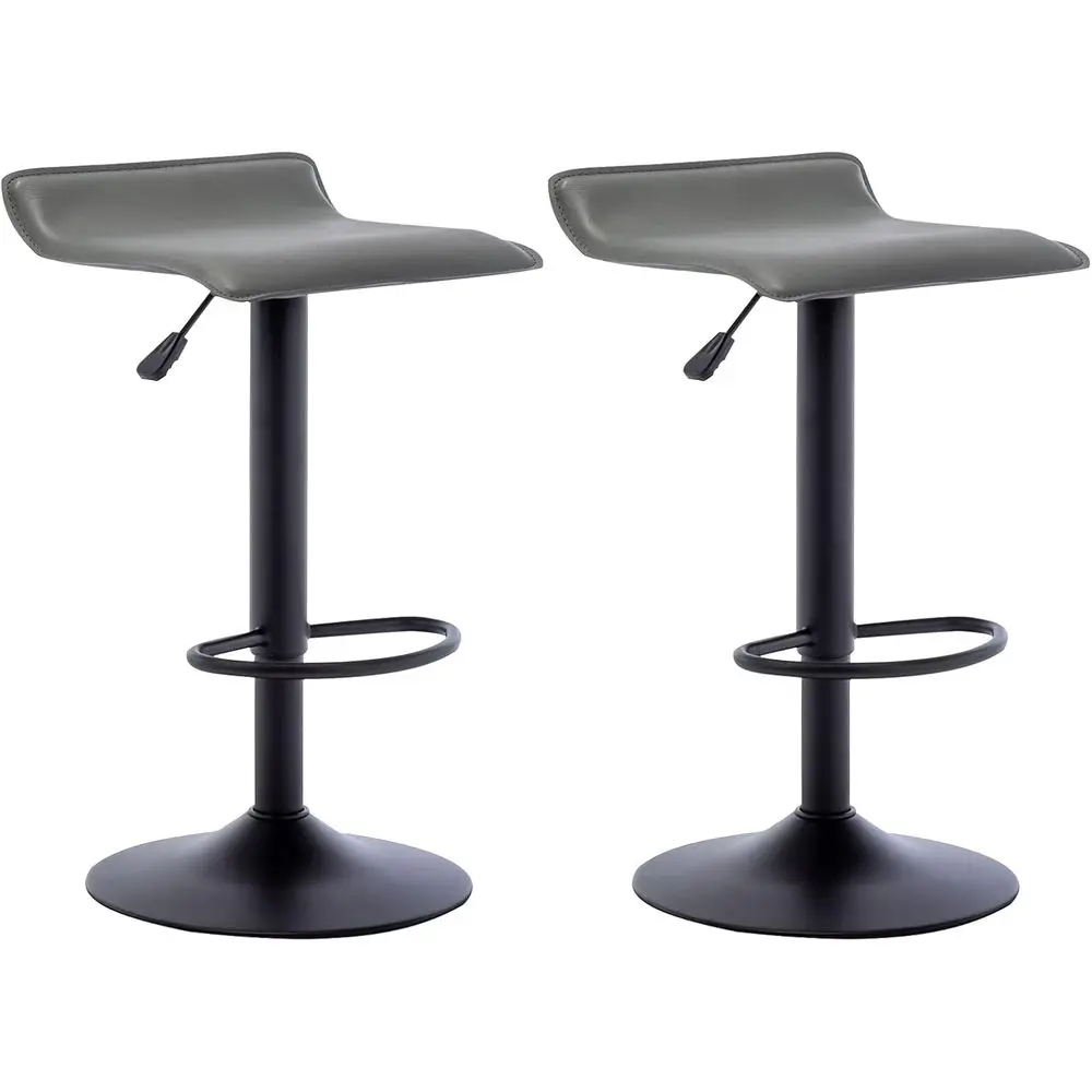 Set of 2 Swivel PU Leather Airlift Bar Stools, Kitchen Counter Height Chairs for Dining Room (Grey, Black Base)
Set of 2 Swivel PU Leather Airlift Bar Stools, Kitchen Counter Height Chairs for Dining Room (Grey, Black Base)