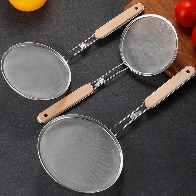 Fine Mesh Strainer Long Handle Stainless Steel Mesh Strainer Rustproof Cooking Utensils Fine Mesh Spoon For Flour Vegetables
Fine Mesh Strainer Long Handle Stainless Steel Mesh Strainer Rustproof Cooking Utensils Fine Mesh Spoon For Flour Vegetables