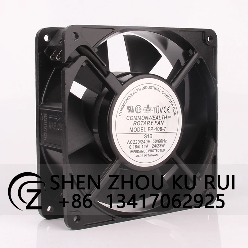 Case Fan for Taiwan Sanxie FP-108-7 127*127*38MM 220/240V 0.16/0.14A 24/23W Dual Ball Bearing Cooling Fan
Case Fan for Taiwan Sanxie FP-108-7 127*127*38MM 220/240V 0.16/0.14A 24/23W Dual Ball Bearing Cooling Fan