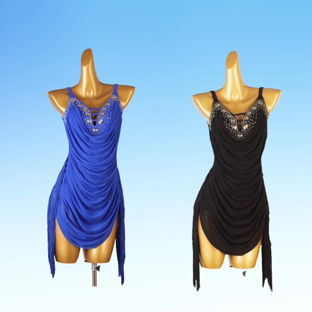 2025 New Women's Black Fringe Latin Dance Dress Ballroom Waltz Tango Samba Sling Backless Salsa Performance Competition Clothes
2025 New Women's Black Fringe Latin Dance Dress Ballroom Waltz Tango Samba Sling Backless Salsa Performance Competition Clothes