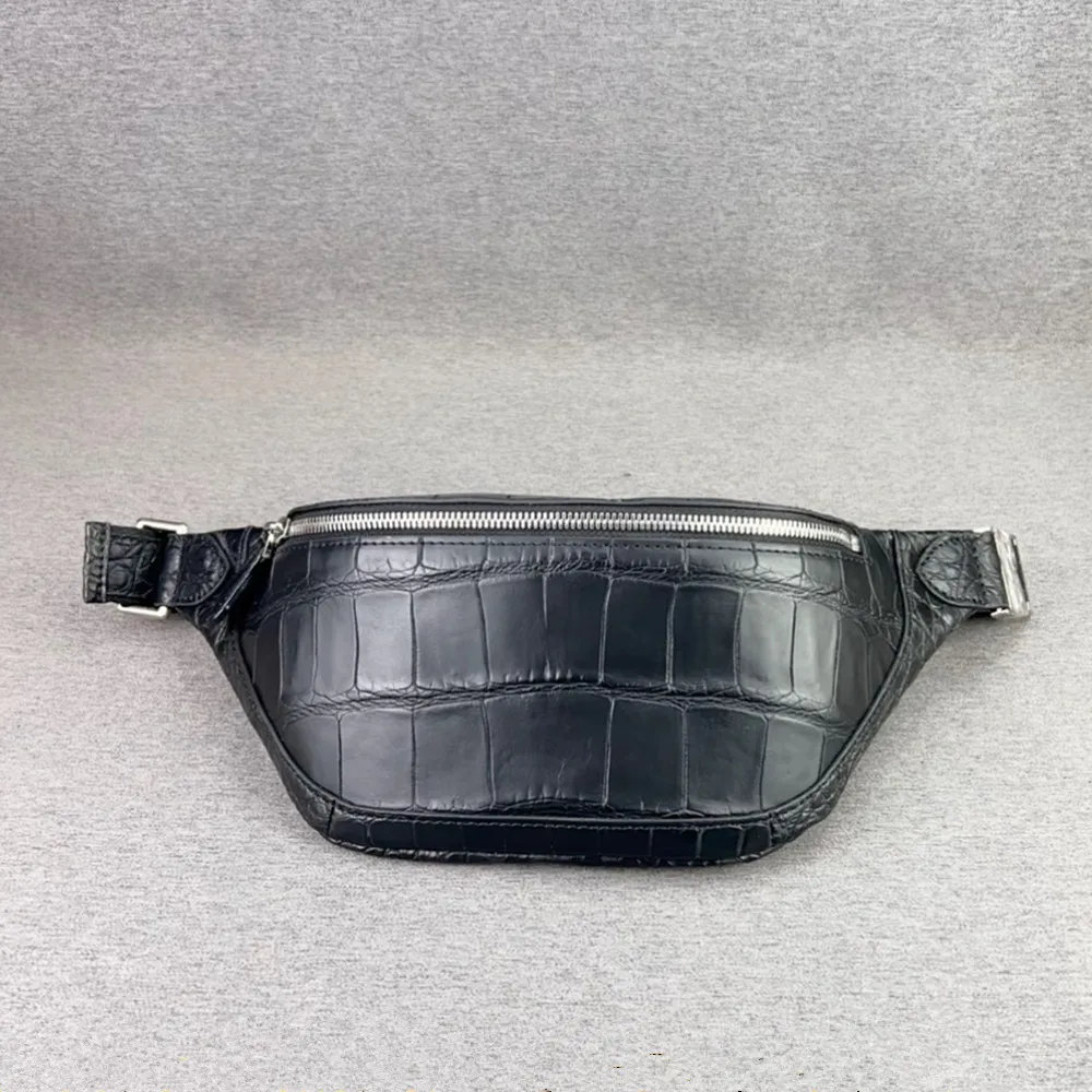 2026New fashion men's authentic crocodile leather waist bag real crocodile leather men's chest wrap hip bag money bag
2026New fashion men's authentic crocodile leather waist bag real crocodile leather men's chest wrap hip bag money bag