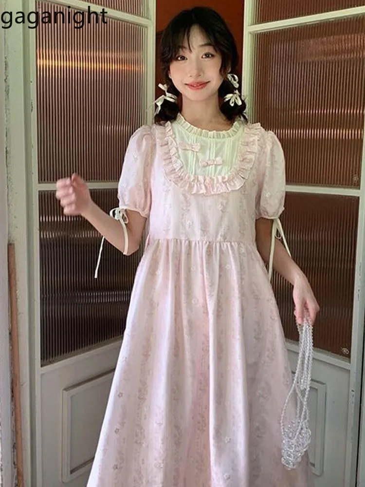 Gaganight Woman Dress Bow Ruffles Patchwork Bandage Spring Summer 2025 Fashion Sweet Mini Dresses Party Female Casual Elegant
Gaganight Woman Dress Bow Ruffles Patchwork Bandage Spring Summer 2025 Fashion Sweet Mini Dresses Party Female Casual Elegant
