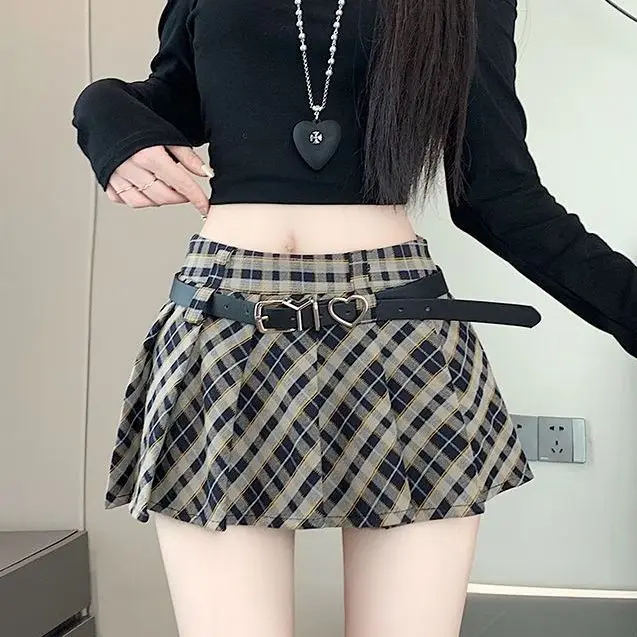 Japan Temperament Plaid Skirt Women'S Autumn And Winter A-Line Skirt Pleated Skirt Short Skirt High-Waisted Skirt Skirt Hakama
Japan Temperament Plaid Skirt Women'S Autumn And Winter A-Line Skirt Pleated Skirt Short Skirt High-Waisted Skirt Skirt Hakama