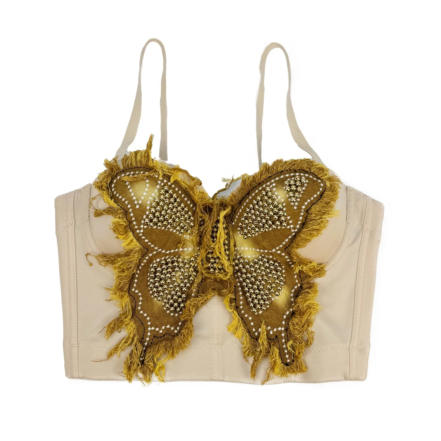 New 2025 Design Vest Corset Women Big Butterfly 3D Appliques Beading Sexy Party Night Club Bustier Push-up Bra Crop Top 4N913
New 2025 Design Vest Corset Women Big Butterfly 3D Appliques Beading Sexy Party Night Club Bustier Push-up Bra Crop Top 4N913