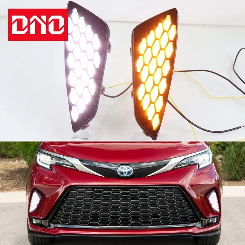 Car LED DRL 12V Daytime Running Lights For Toyota Sienna XSE 2021 Yellow Turn Signal Night Blue Running Lamps Car Foglamp
Car LED DRL 12V Daytime Running Lights For Toyota Sienna XSE 2021 Yellow Turn Signal Night Blue Running Lamps Car Foglamp