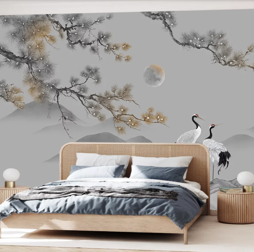 Customized size mural, Chinese retro landscape painting wallpaper, tree branches, flying birds, pomegranate fruit 3d wallpaper
Customized size mural, Chinese retro landscape painting wallpaper, tree branches, flying birds, pomegranate fruit 3d wallpaper