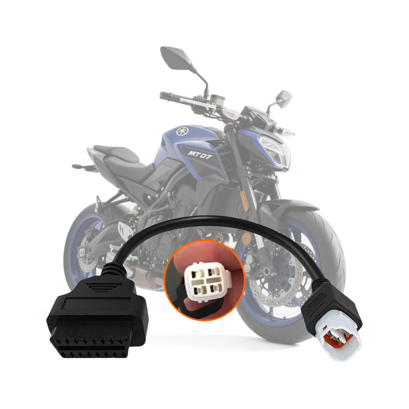 Кабель OBD2 для диагностического адаптера Yamaha 4-контактный к OBD2, 4-контактный разъем подходит для мотоцикла Yamaha FJR1300/FZ09/MT07/R1 со сканером
Кабель OBD2 для диагностического адаптера Yamaha 4-контактный к OBD2, 4-контактный разъем подходит для мотоцикла Yamaha FJR1300/FZ09/MT07/R1 со сканером