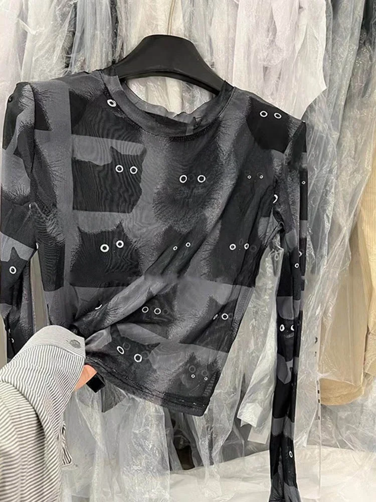 Ice Silk Sun Protection Clothing Women's Summer Layered Long Sleeve T-Shirt Cover up Printed Mesh Base Shirt Short Top
Ice Silk Sun Protection Clothing Women's Summer Layered Long Sleeve T-Shirt Cover up Printed Mesh Base Shirt Short Top