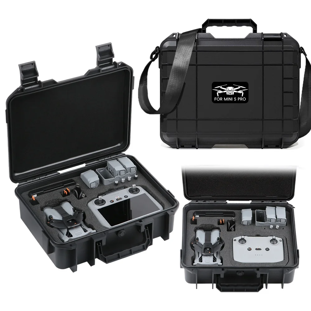 Suitable For DJI Mini 5 Pro Anti-Shock Storage Bag, High-Strength Storage Box, Explosion-Proof Box With Shoulder Straps
Suitable For DJI Mini 5 Pro Anti-Shock Storage Bag, High-Strength Storage Box, Explosion-Proof Box With Shoulder Straps