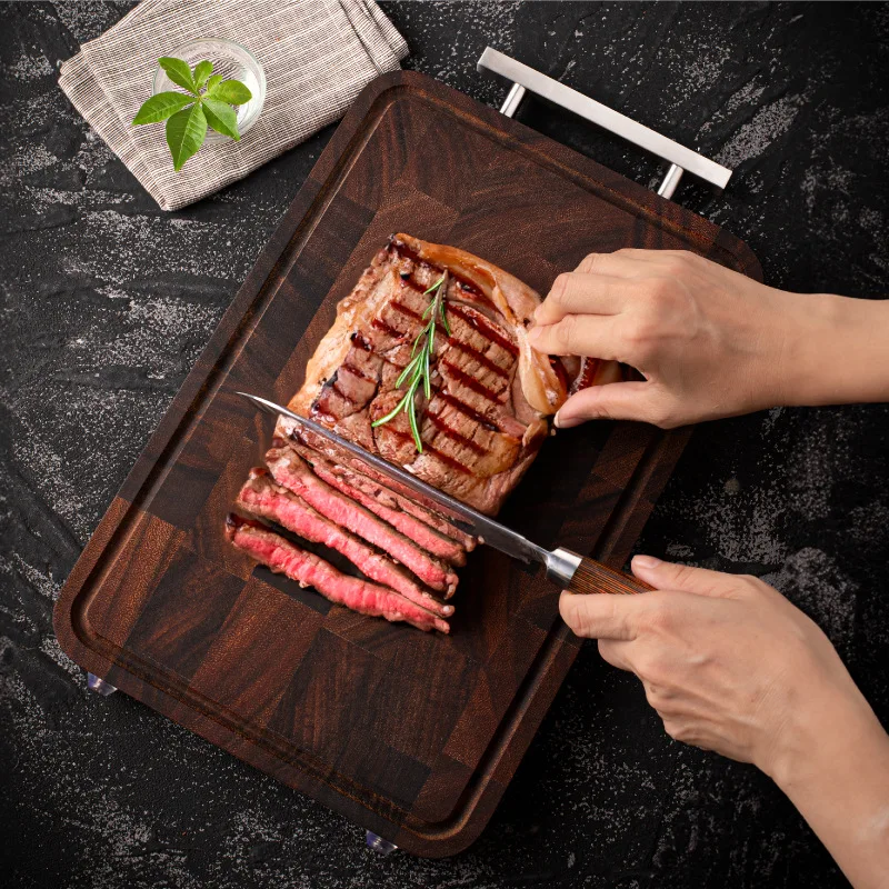 Black walnut solid wood chopping board hotel home cutting vegetables steak fruit cutting board wooden tray Camping cutting board
Black walnut solid wood chopping board hotel home cutting vegetables steak fruit cutting board wooden tray Camping cutting board