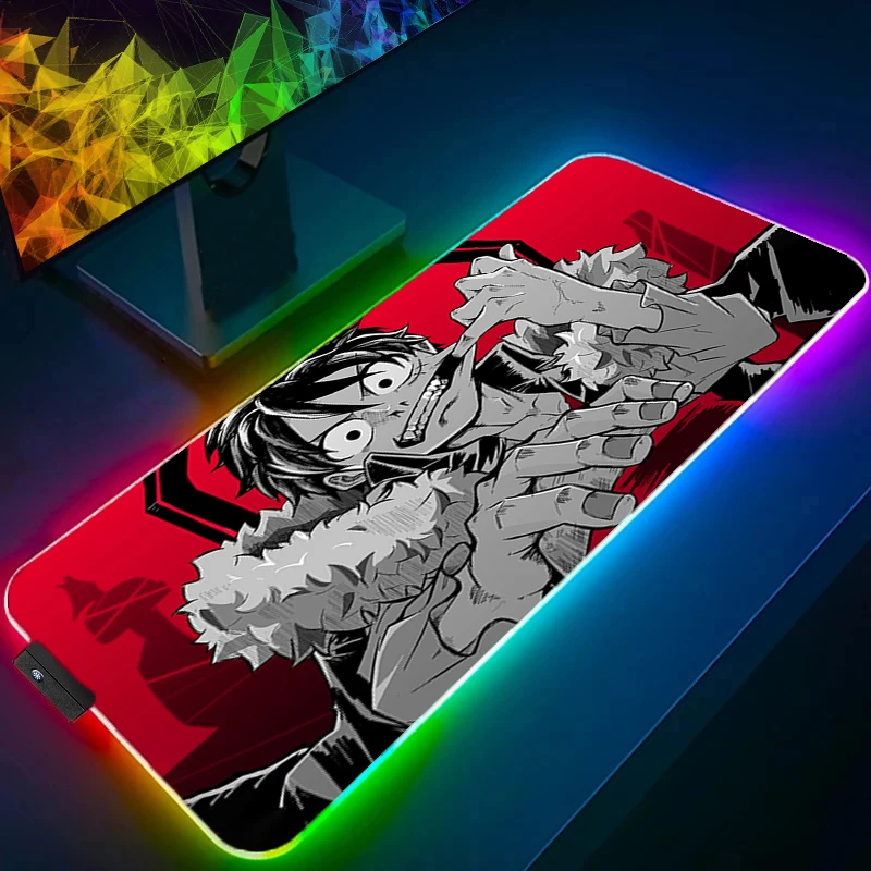 RGB Mouse pad one piece luffy Computer Speed type carpet mat for e-sports players Laptop Keyboard LED Anime Mousepad Desk Mat
RGB Mouse pad one piece luffy Computer Speed type carpet mat for e-sports players Laptop Keyboard LED Anime Mousepad Desk Mat