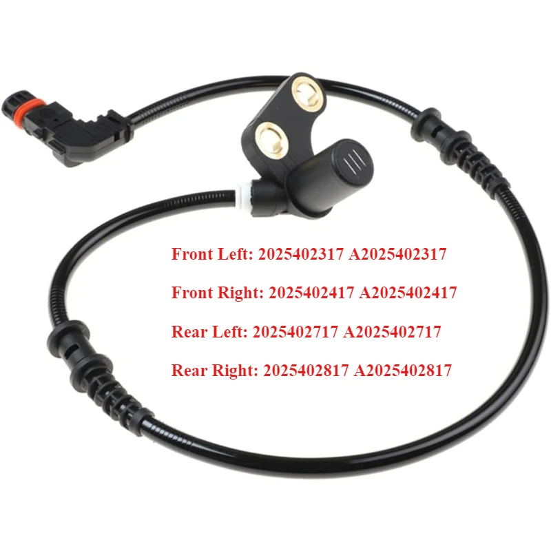 4PC Front/Rear Axle ABS Wheel Speed Sensor For Mercedes-Benz C-CLASS W202 C208 2025402417 2025402317 2025402717 2025402817
4PC Front/Rear Axle ABS Wheel Speed Sensor For Mercedes-Benz C-CLASS W202 C208 2025402417 2025402317 2025402717 2025402817