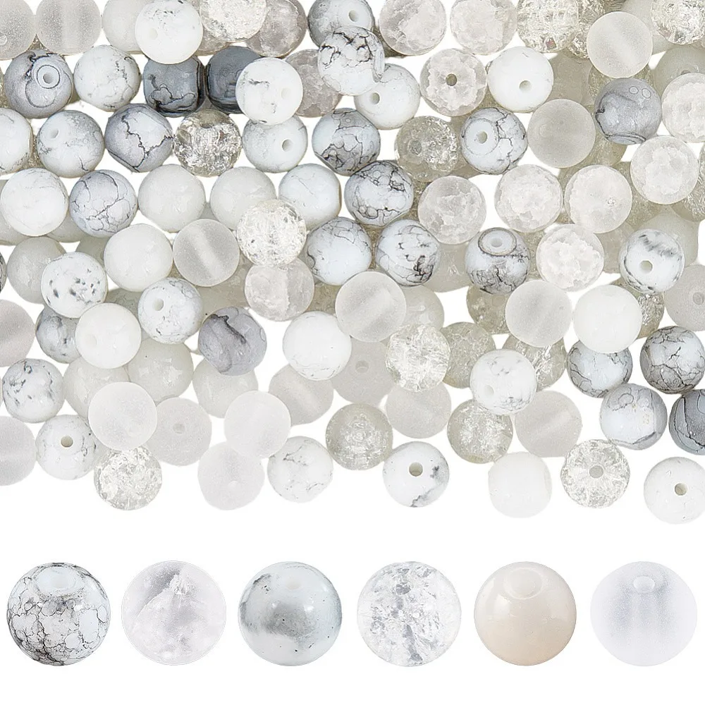300Pcs 6 Colors Baking Painted Spray Painted Glass Round Beads Mixed Styles Mixed Color 8~9mm Hole: 1.2~1.6mm
300Pcs 6 Colors Baking Painted Spray Painted Glass Round Beads Mixed Styles Mixed Color 8~9mm Hole: 1.2~1.6mm