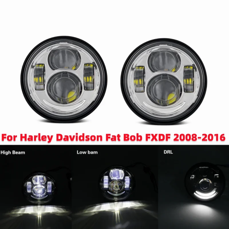 4.65 Inch Round Headlight With Daytime Running Light For Harley Davidson Fat Bob FXDF 2008-2016
4.65 Inch Round Headlight With Daytime Running Light For Harley Davidson Fat Bob FXDF 2008-2016