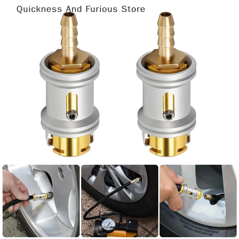 2Pcs 6mm Car Tire Valve Clip Pump Nozzle Clamp Solid Brass Quick Connect Inflation Connector Car Air Chuck Inflator Pump Adapter
2Pcs 6mm Car Tire Valve Clip Pump Nozzle Clamp Solid Brass Quick Connect Inflation Connector Car Air Chuck Inflator Pump Adapter