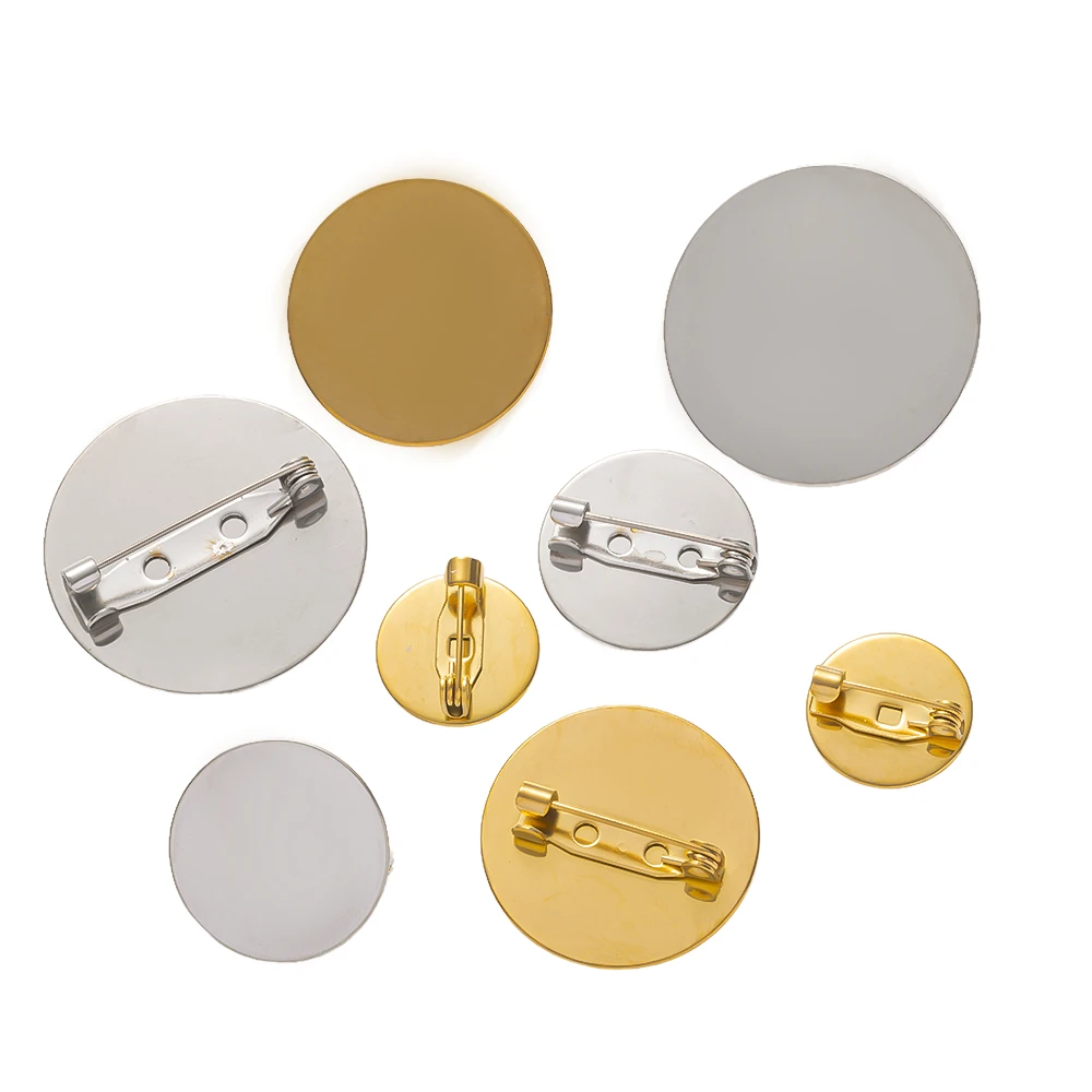 5pcs 15/20/25/30mm Stainless Steel Blank Safety Brooch Base Settings For DIY Handmade Jewelry Making Supplies Accessories Crafts
5pcs 15/20/25/30mm Stainless Steel Blank Safety Brooch Base Settings For DIY Handmade Jewelry Making Supplies Accessories Crafts