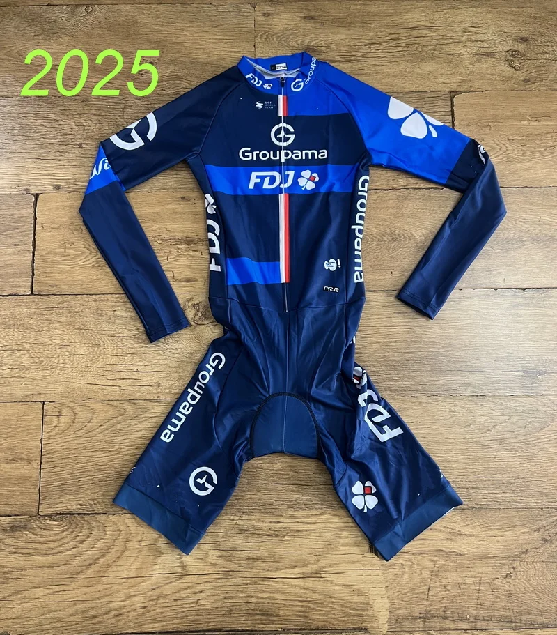 Комбинезон LASER CUT 2025 GROUPAMA FDJ TEAM, синее боди с длинными рукавами, велосипедный трикотаж, одежда для велосипеда Maillot Ropa Ciclismo
Комбинезон LASER CUT 2025 GROUPAMA FDJ TEAM, синее боди с длинными рукавами, велосипедный трикотаж, одежда для велосипеда Maillot Ropa Ciclismo