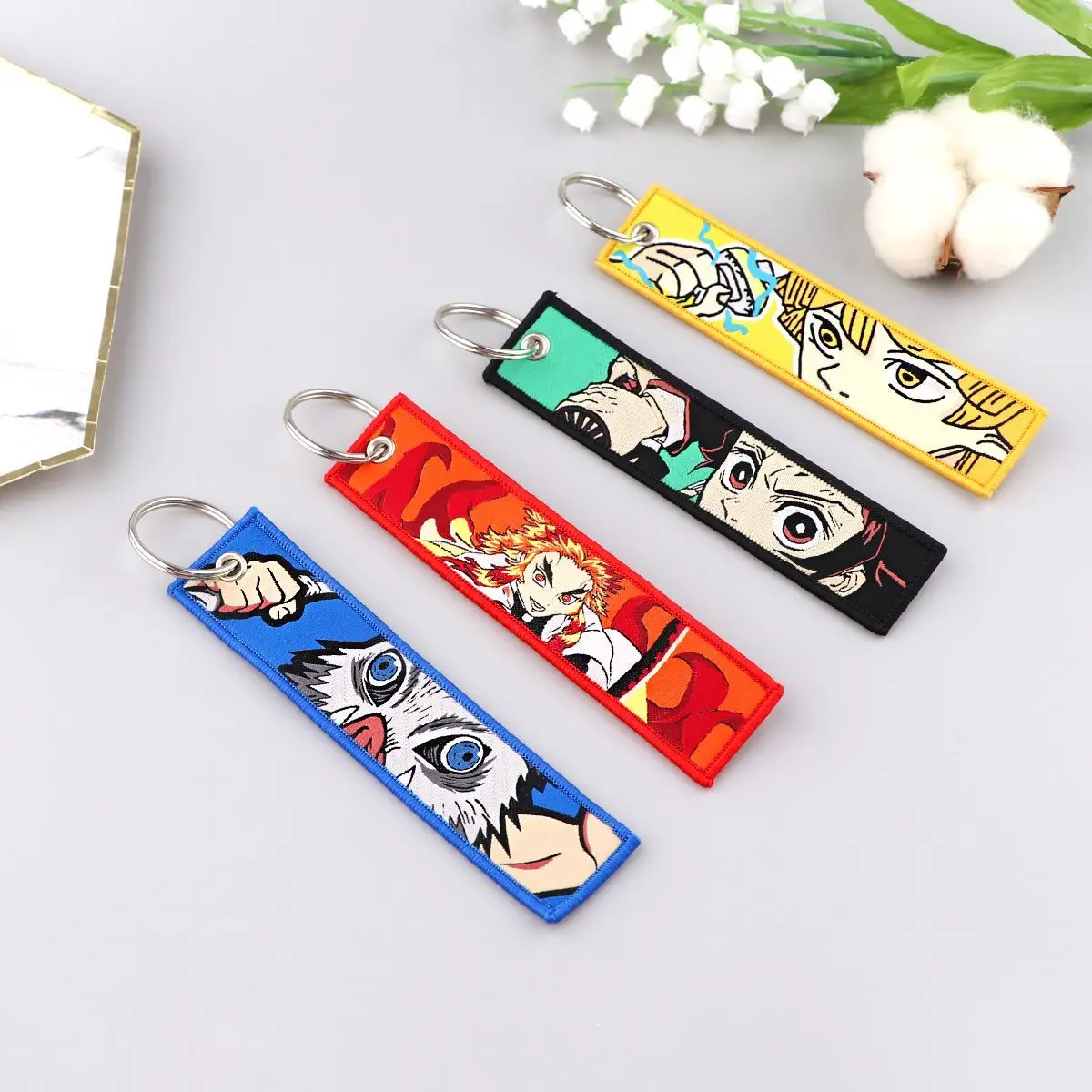 Demon Slayer Anime Woven Keychain Cute Kamado Tanjirou Nezuko Zenitsu Creative Personalized Backpack Pendant Keychain Gift Boys
Demon Slayer Anime Woven Keychain Cute Kamado Tanjirou Nezuko Zenitsu Creative Personalized Backpack Pendant Keychain Gift Boys