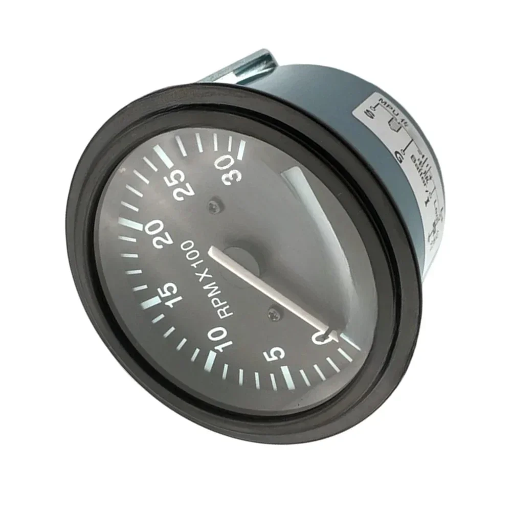 Robust Pointer Tachometer for Equipment Monitoring Measuring 0 to 3000 RPM Compatible with Multiple Applications