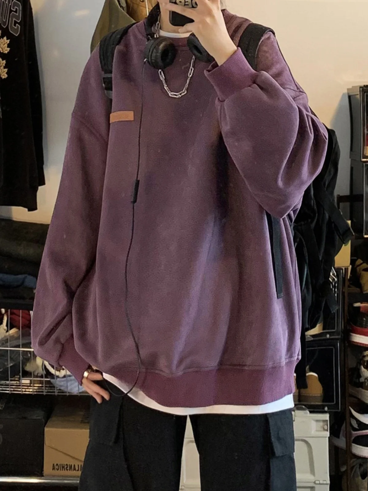 Purple American Heavyweight Long Sve Hoodl Chic Sweatirt Men's Autumn Outerwear Hip Hop Sle Comfortable Loose Fit
Purple American Heavyweight Long Sve Hoodl Chic Sweatirt Men's Autumn Outerwear Hip Hop Sle Comfortable Loose Fit