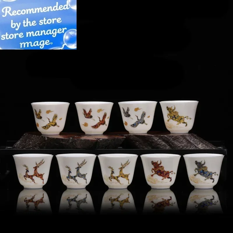 3pcs Dehua Suet Jade White Porcelain Teacup Set Exquisite Ceramic Master Cup Chinese Traditional Tea Set Portable Ceramic Teacup
3pcs Dehua Suet Jade White Porcelain Teacup Set Exquisite Ceramic Master Cup Chinese Traditional Tea Set Portable Ceramic Teacup