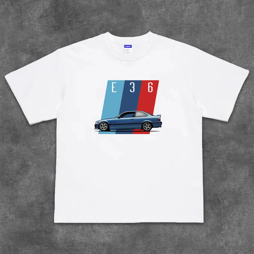BMW BMW E36 Car Print Heavy Cotton Loose Crew Neck Half-Sleeve Top Harajuku Men Clothing Graphic T Shirts Streetwear
BMW BMW E36 Car Print Heavy Cotton Loose Crew Neck Half-Sleeve Top Harajuku Men Clothing Graphic T Shirts Streetwear
