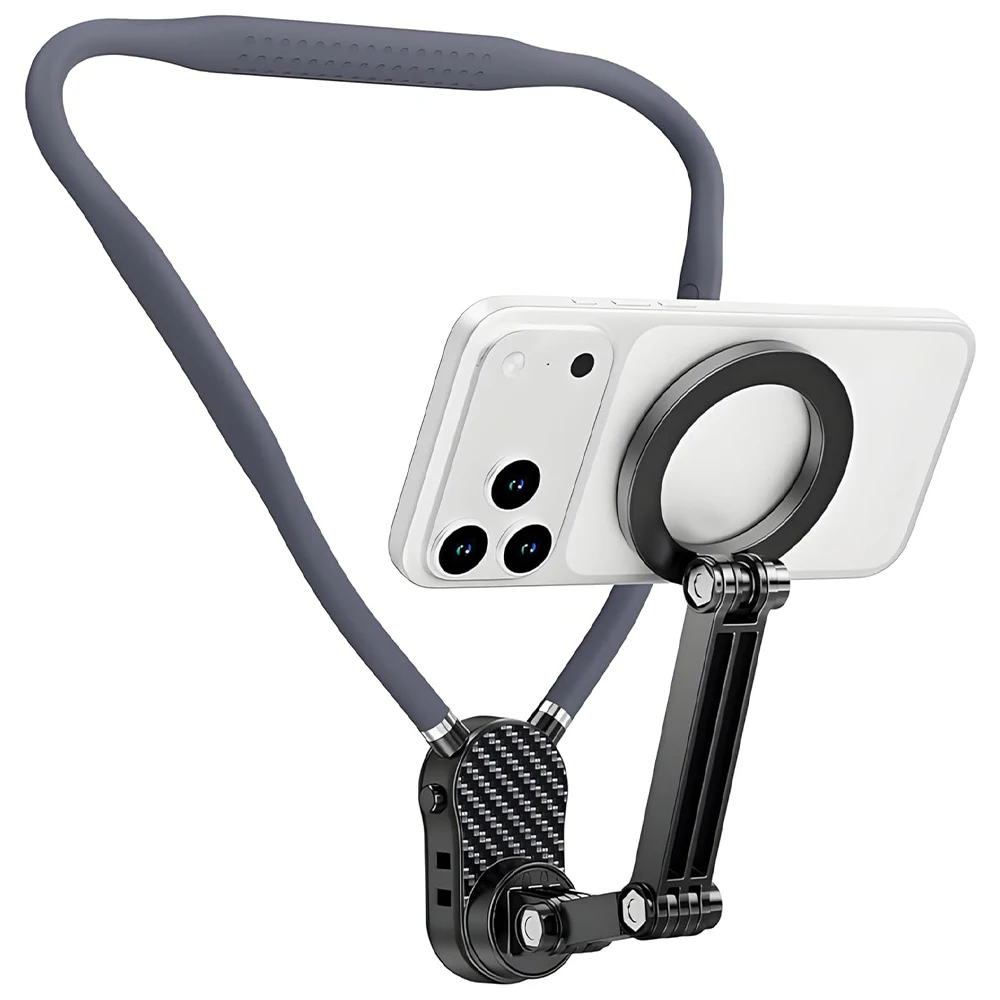 Magnetic Neck Phone Mount 360° Adjustable - Hands-Free POV Vlog & Cooking/Riding, Anti-Shake Chest Strap, for iPhone/Android
Magnetic Neck Phone Mount 360° Adjustable - Hands-Free POV Vlog & Cooking/Riding, Anti-Shake Chest Strap, for iPhone/Android