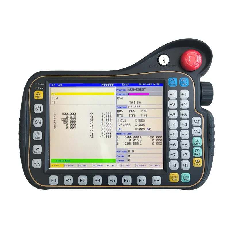 Industrial Arm Controller 4-8 Axis CNC Motion Controller Teaching Pendant Robot CNC Controller
Industrial Arm Controller 4-8 Axis CNC Motion Controller Teaching Pendant Robot CNC Controller