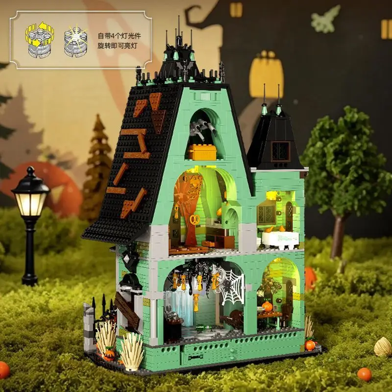 66223 Retro Ghost House Street View Series Types Creative Building Blocks Decorative Children's Toys Adult Gifts Static Boys an
66223 Retro Ghost House Street View Series Types Creative Building Blocks Decorative Children's Toys Adult Gifts Static Boys an