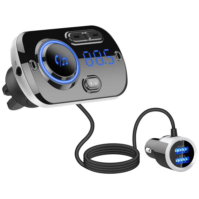 FM Transmitter Bluetooth 5.0 FM Modulator Car Charger MP3 Music Audio Player Hands-Free Calling 3.1A USB Charger BC49BQ Car Kit
FM Transmitter Bluetooth 5.0 FM Modulator Car Charger MP3 Music Audio Player Hands-Free Calling 3.1A USB Charger BC49BQ Car Kit