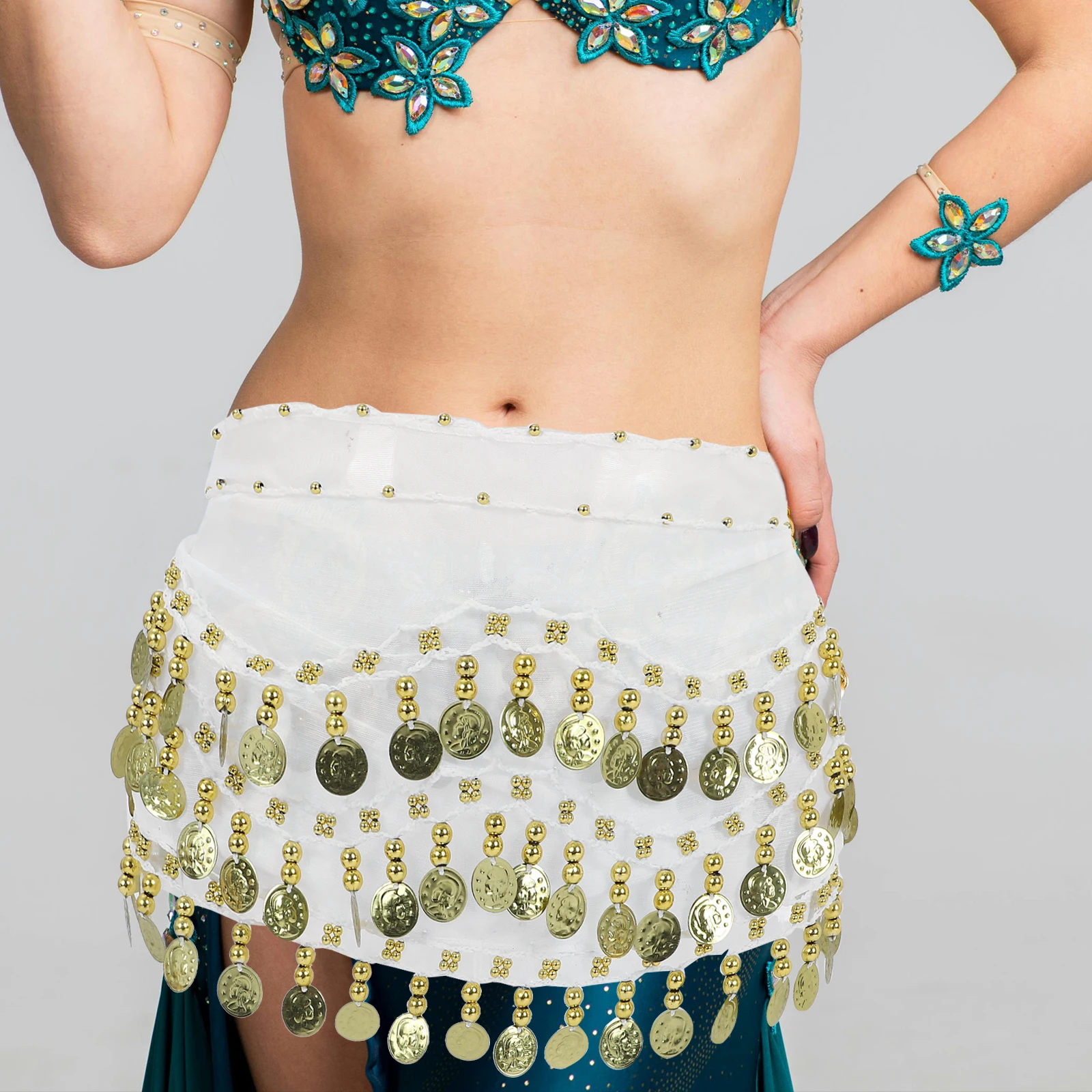 Chiffon Hip Scarf with 128 Coins for Belly Dancing Women Coin Dance Scarf Wrap Accessories Halloween Costume Festivals
Chiffon Hip Scarf with 128 Coins for Belly Dancing Women Coin Dance Scarf Wrap Accessories Halloween Costume Festivals