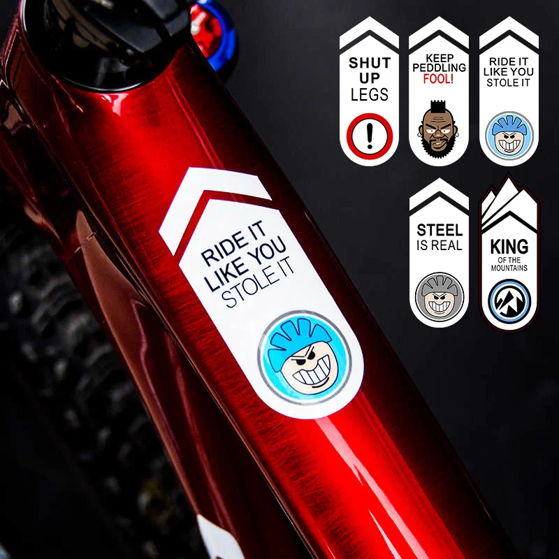 2PCS 5-Style Bicycle Motto Vinyl Sticker - White/Red/Blue DIY Decal for Bike Car Laptop Accessories
2PCS 5-Style Bicycle Motto Vinyl Sticker - White/Red/Blue DIY Decal for Bike Car Laptop Accessories