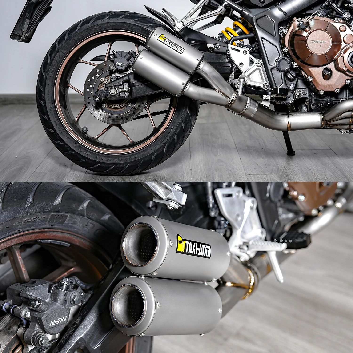 Для модификации выхлопной системы мотоцикла Honda CBR650 CB650, полная секция Ti. Для Honda CBR650 CB650 2014-2024
Для модификации выхлопной системы мотоцикла Honda CBR650 CB650, полная секция Ti. Для Honda CBR650 CB650 2014-2024