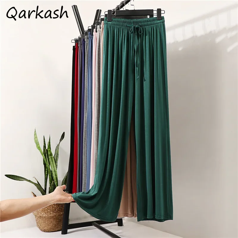 Pants Women Solid Casual Loose Comfortable All-match Cool Wide Leg High Waist Modal Drape Drawstring Streetwear Summer Fashion
Pants Women Solid Casual Loose Comfortable All-match Cool Wide Leg High Waist Modal Drape Drawstring Streetwear Summer Fashion