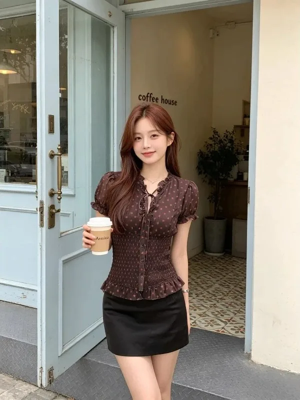 plus Size Women's Short Sleeve Shirt Waist Cinched Belted Pure Desire Style Summer New Arrival Korean Version V-Neck Casual Top
plus Size Women's Short Sleeve Shirt Waist Cinched Belted Pure Desire Style Summer New Arrival Korean Version V-Neck Casual Top