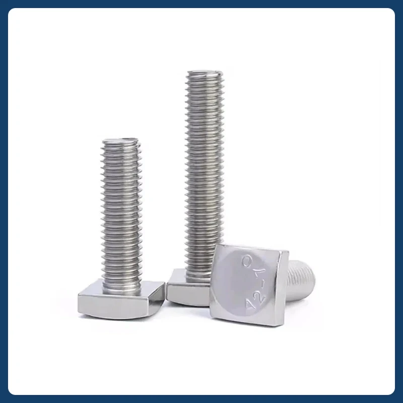 M5-M12 304 Stainless Steel Square Head Bolt / Full Thread Square Machine Screws for Machinery & Guardrail Fixing
M5-M12 304 Stainless Steel Square Head Bolt / Full Thread Square Machine Screws for Machinery & Guardrail Fixing